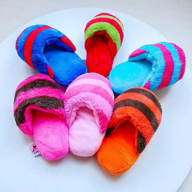 Plush Pet Toy Interactive Stuffed Toys-Slippers Collection