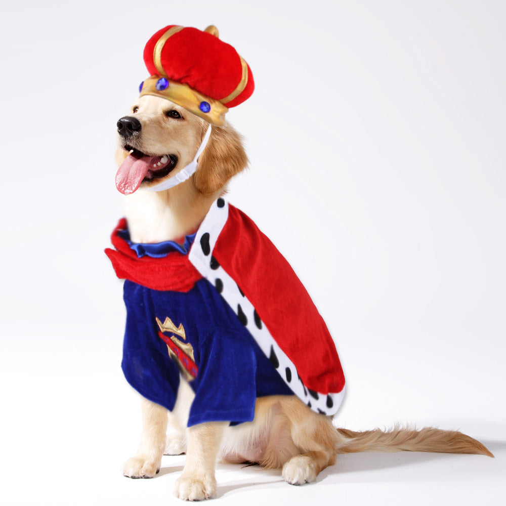 Halloween Pet Cosplay Costume Cat & Dog Outfits- i'm the King