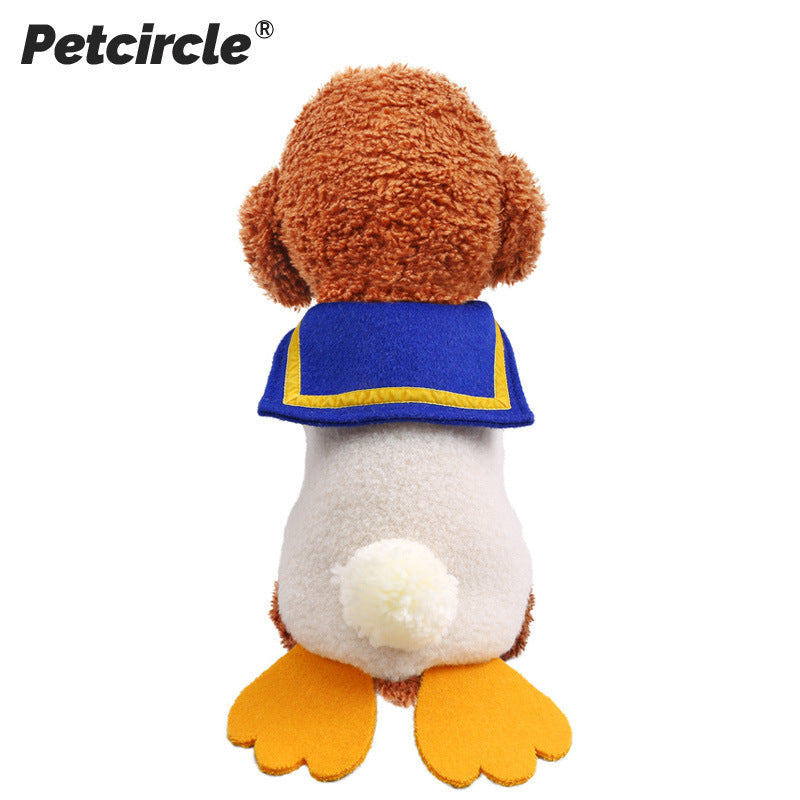 Halloween Pet Cosplay Costume Cat & Dog Outfits-Donald Duck