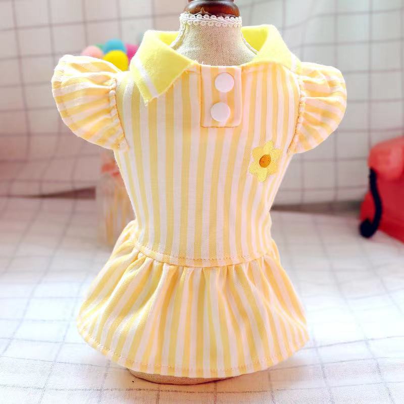 Sunflower Elegant Dress Beautiful Princess Dress for Pets Party Wear