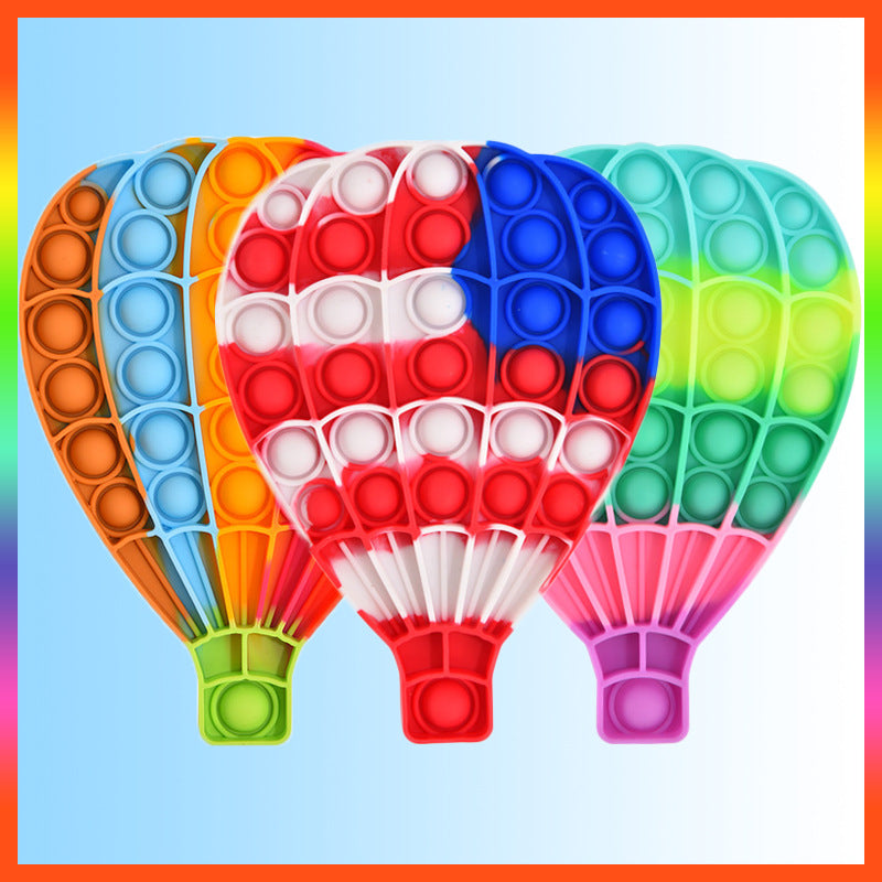 Beautiful Push Pop Fidget Sensory Toy- Hot Air Balloons