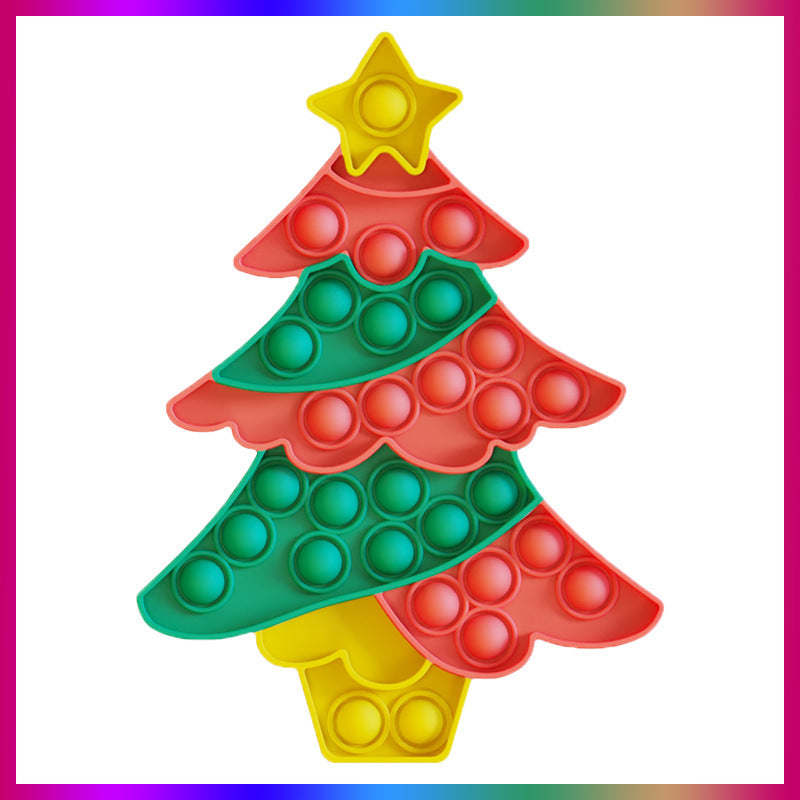 Beautiful Push Pop Fidget Sensory Toy- Merry Christmas