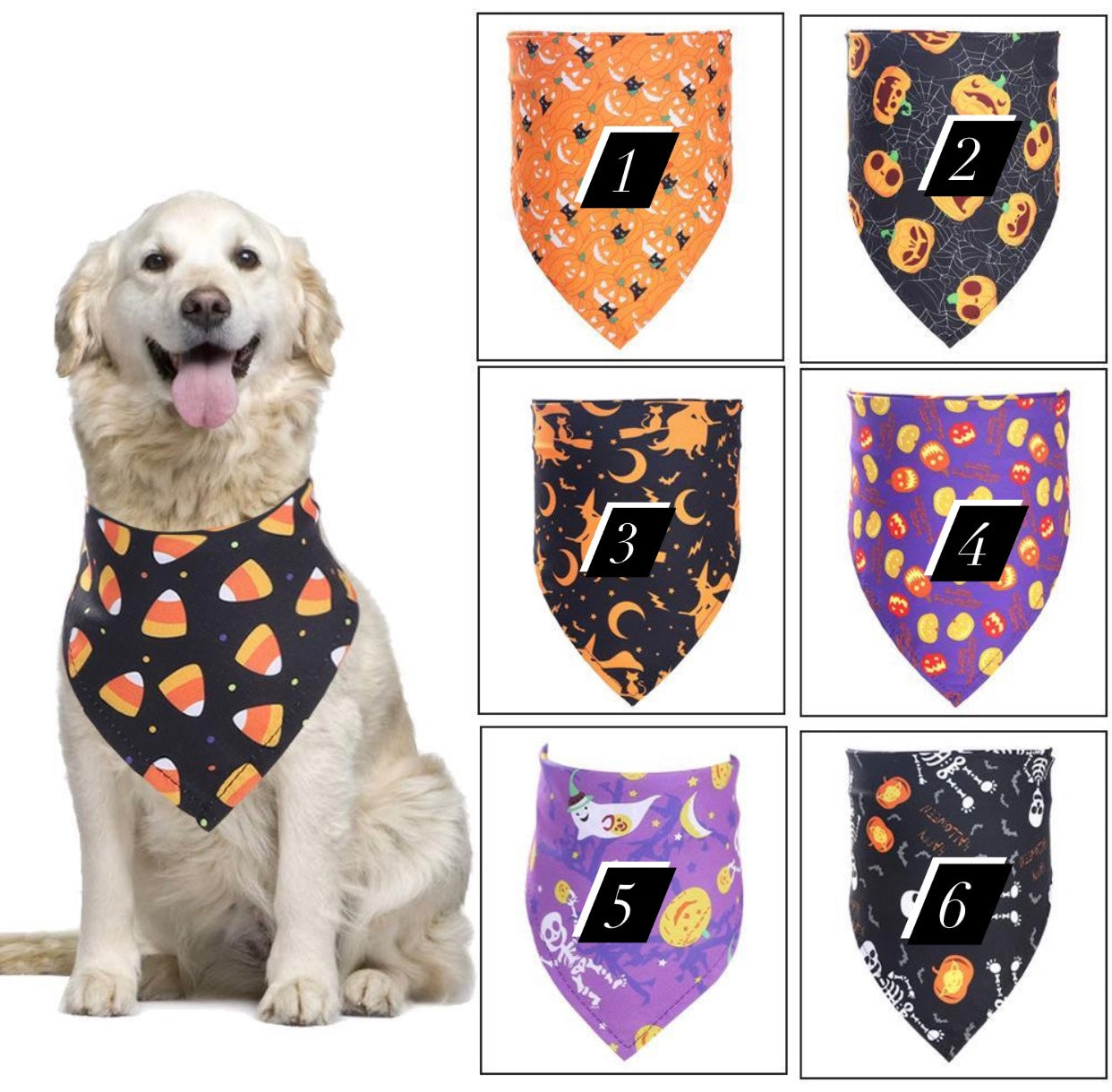 HOT SALES Halloween style bibs for pets