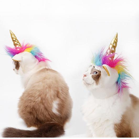 "Unicorn VS Devil" Pets Halloween Costume Hats