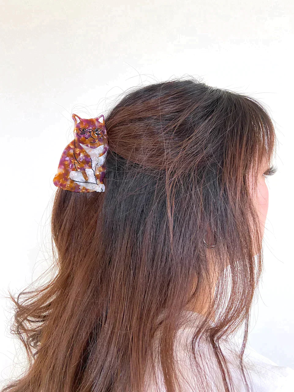 PAWSOME PETS NEW YORK Hand-painted Cat Breed Claw Hair Clip #6 | Eco-Friendly