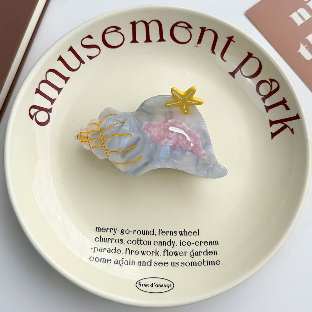 PAWSOME PETS NEW YORK Hand-painted OCEAN Claw Hair Clip | Eco-Friendly