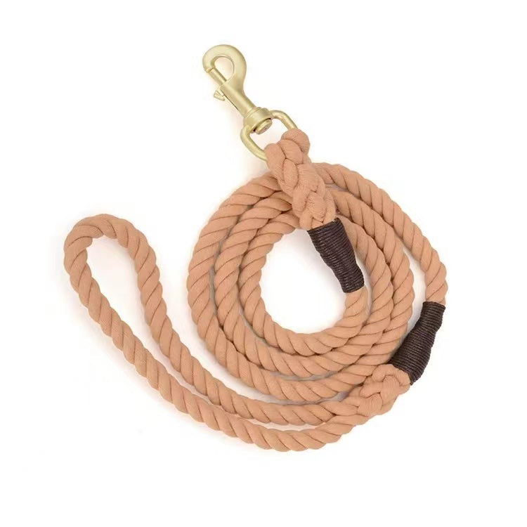 Dog Rope Leash - Golden Silk