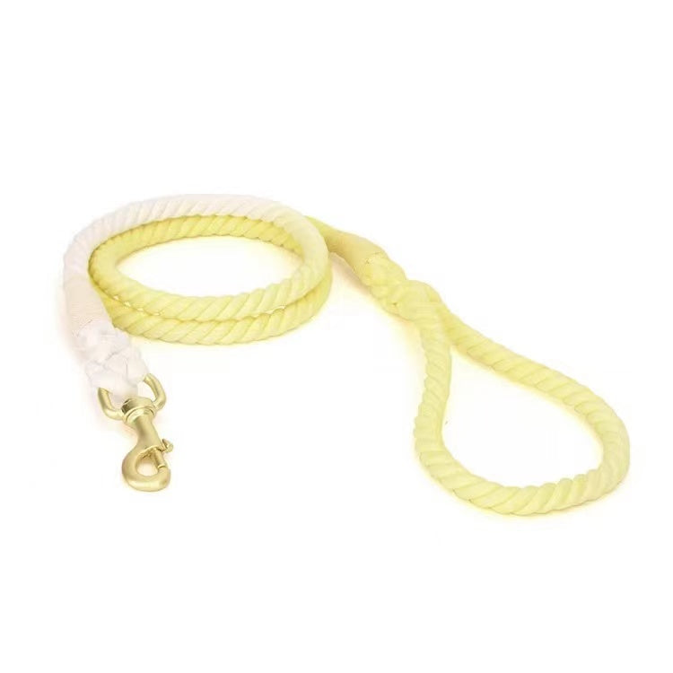 Dog Rope Leash - Ombré Yellow