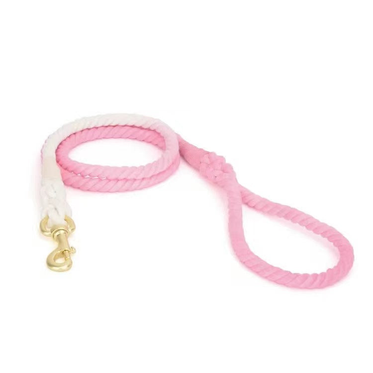 Dog Rope Leash - Ombré Pink