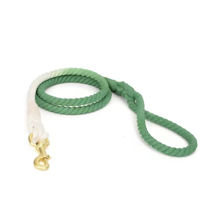 Dog Rope Leash - Ombré Green