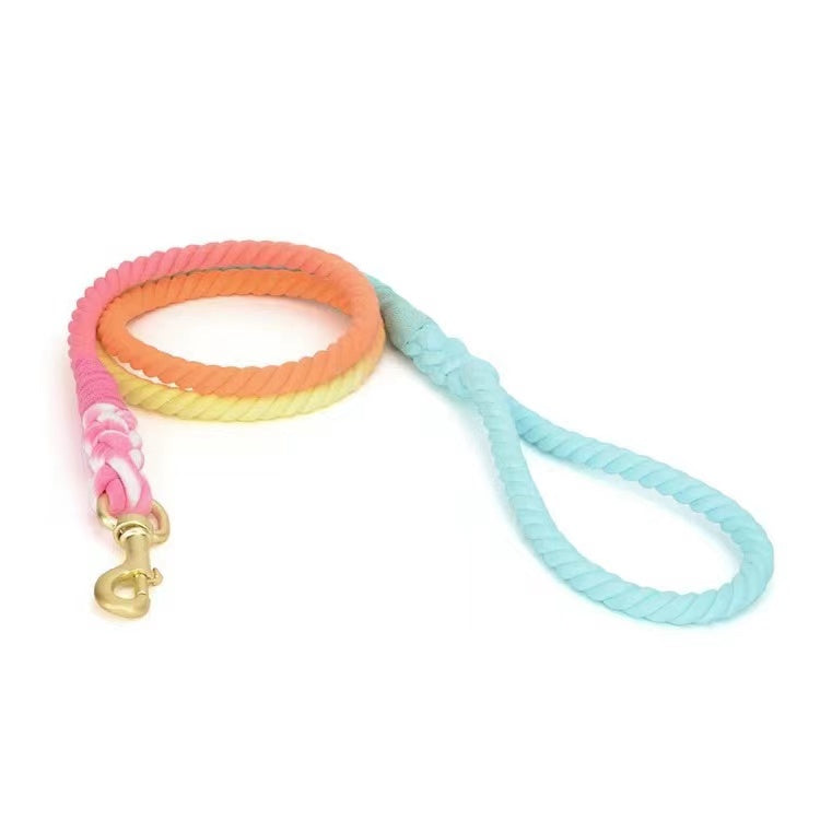 Dog Rope Leash - Rainbow Vibes