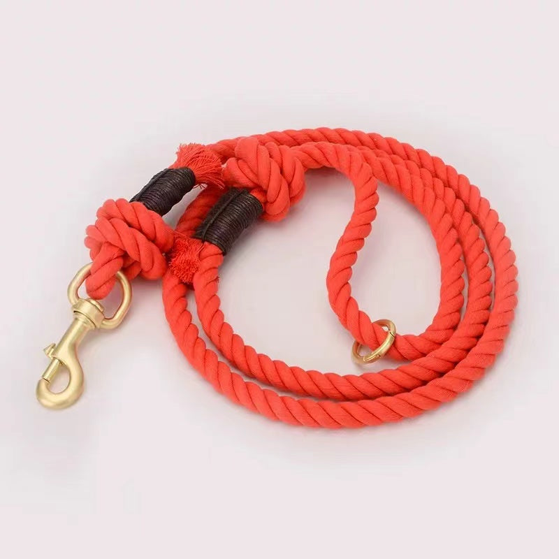 Dog Rope Leash - Ferrari Red