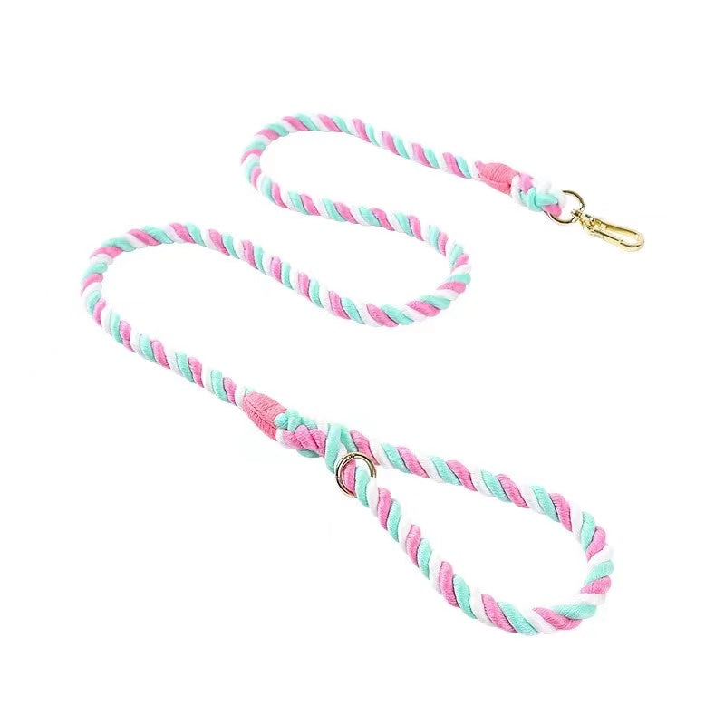 Dog Rope Leash - Cotton Candy