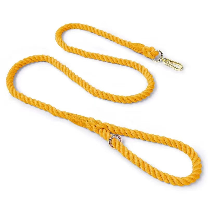 Dog Rope Leash - Saffron