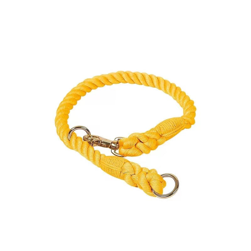 Cotton Rope Collar - Golden Yellow