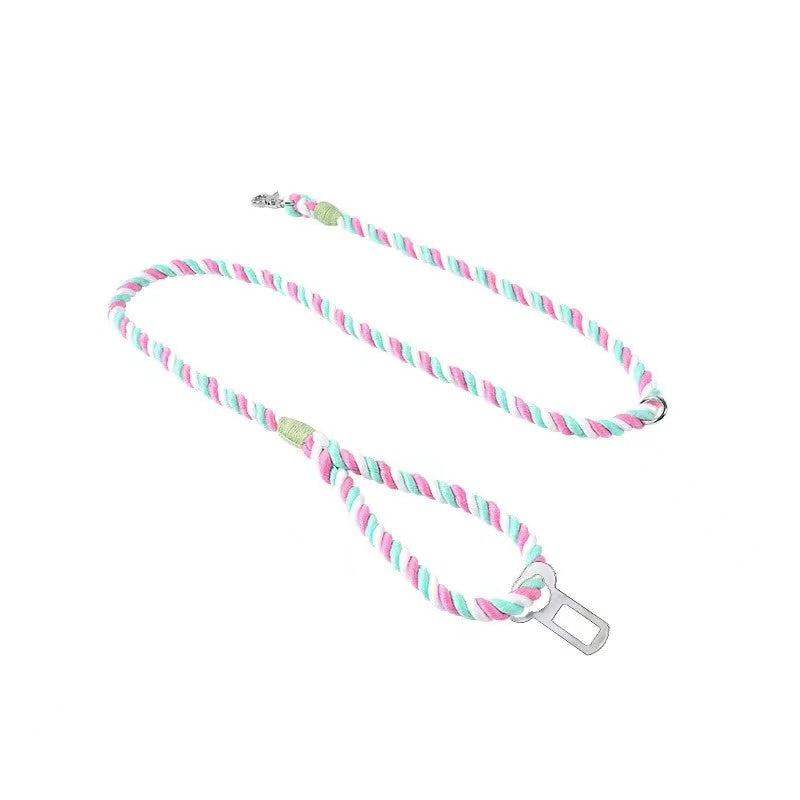 SAFETY ROPE SEAT BELT - Cotton Candy