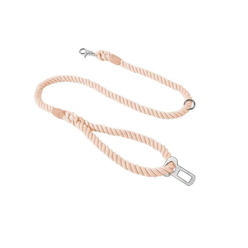 SAFETY ROPE SEAT BELT - Cotton Coral