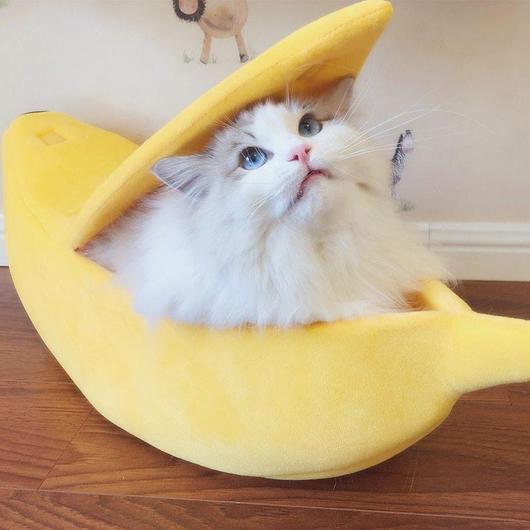 Cute Cat Banana Bed