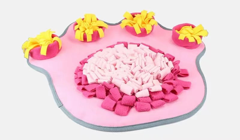 Pets Puzzle Toys Snuffle Mat - Pink Paw