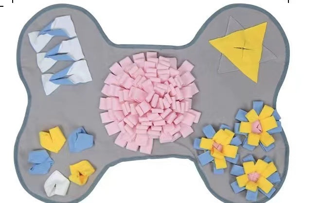 Pets Puzzle Toys Snuffle Mat - Bone Game