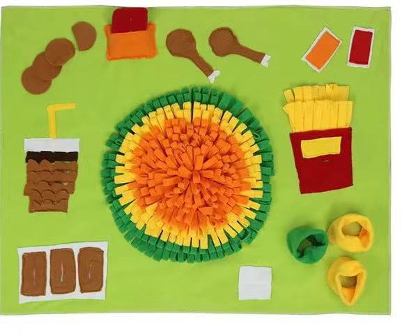 Pets Puzzle Toys Snuffle Mat-Fast Food World