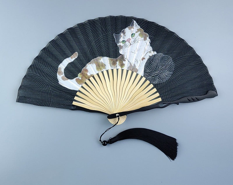 PAWSOME CAT FOLDING FAN - #1