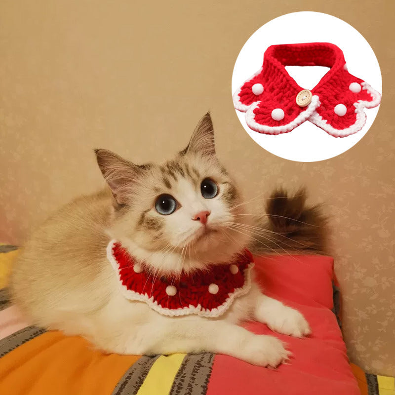 Handmade red collars