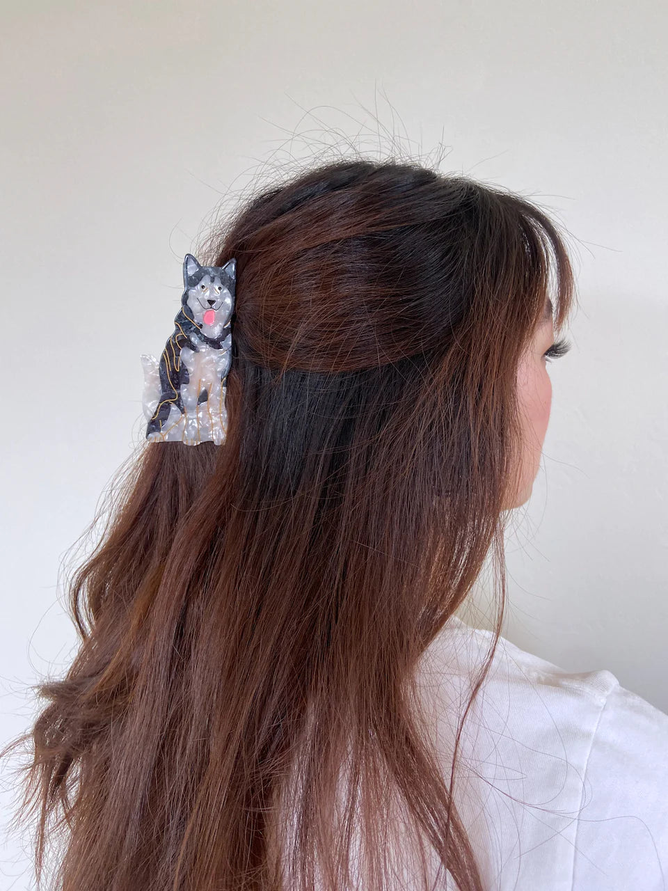 PAWSOME PETS NEW YORK Hand-painted Dog Breed Claw Hair Clip #8 | Eco-Friendly