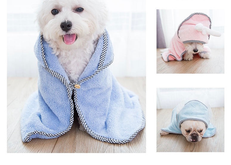 Pet bathrobe