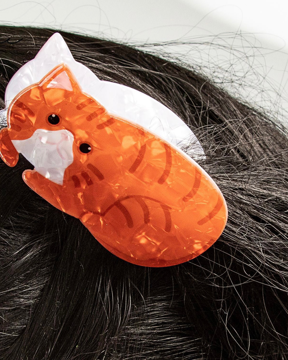 PAWSOME PETS NEW YORK Hand-painted Cat Large Claw Hair Clip #6 | Eco-Friendly