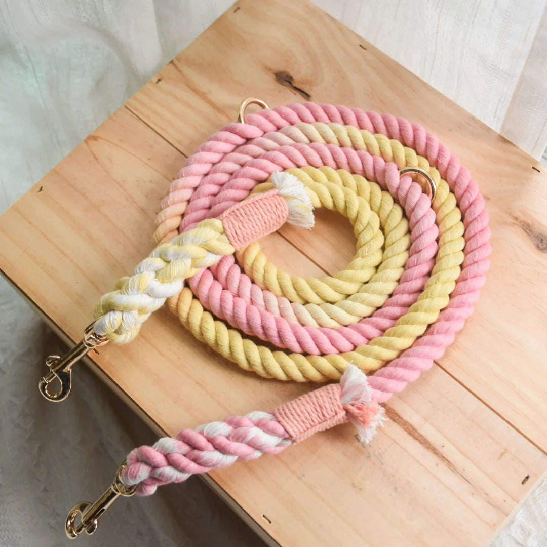 HANDS FREE DOG ROPE LEASH - OH MY MARSHMALLOW