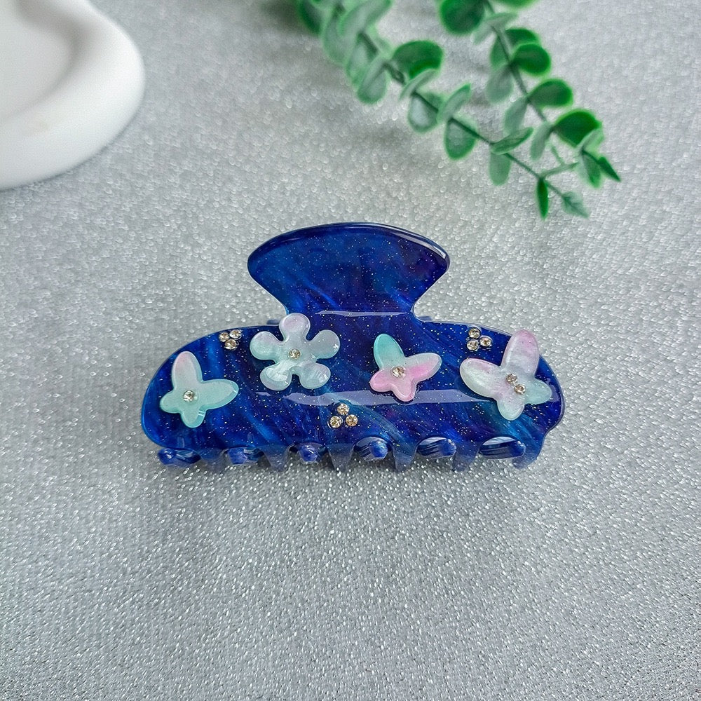 PAWSOME PETS NEW YORK Hand-painted OCEAN VIBES Claw Hair Clip #7 | Eco-Friendly