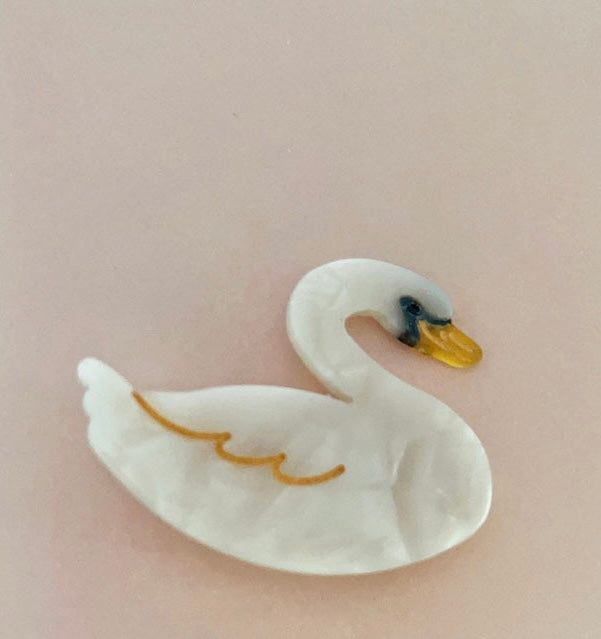 PAWSOME PETS NEW YORK Hand-painted BIRDS COLLECTION Hair Clip # 5 | Eco-Friendly