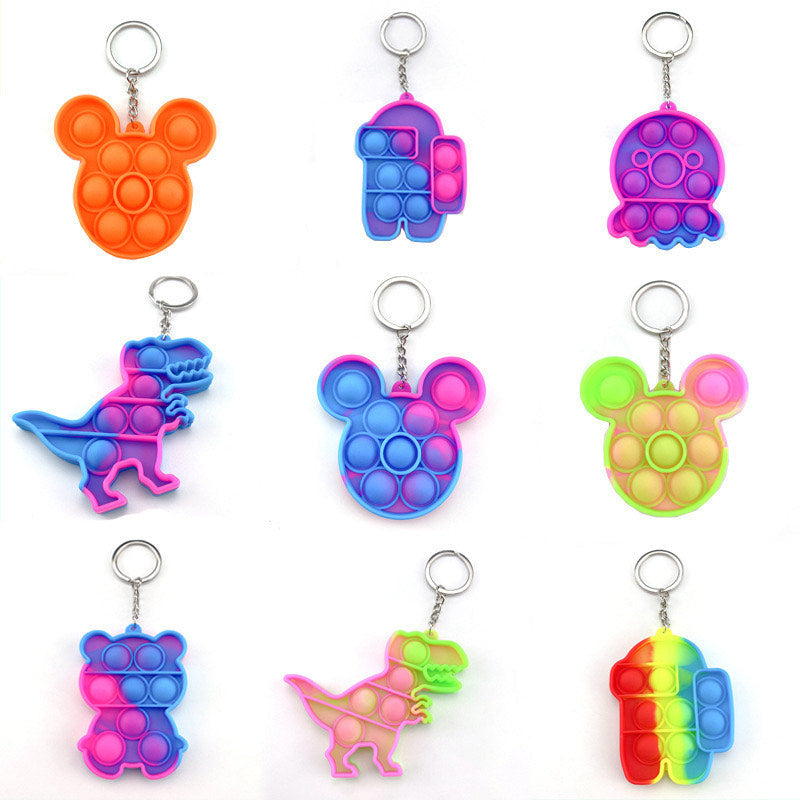 Push Pop Fidget Sensory Toy- Micky Keychain