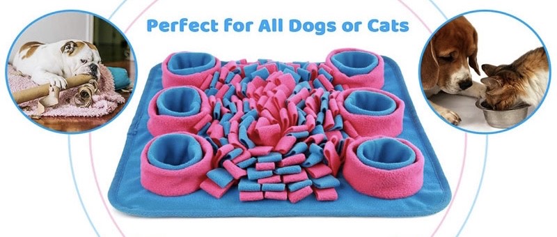 Hot selling Pets Puzzle Toys Snuffle Mat with Bowls-Maze Method