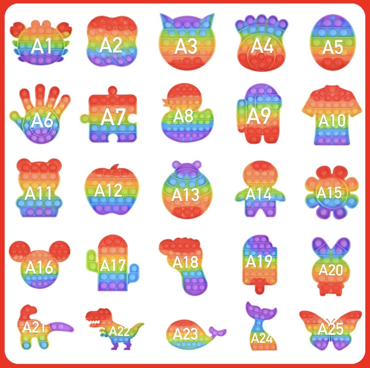 {Hot Sales}Jumbo Pop Fidget Sensory-Super Rainbow Collection