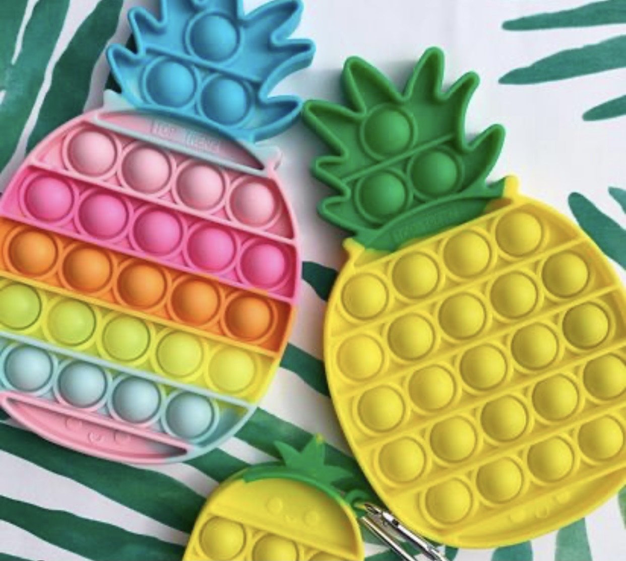 Jumbo Push Pop Fidget  Sensory Toy-Pineapple Collection