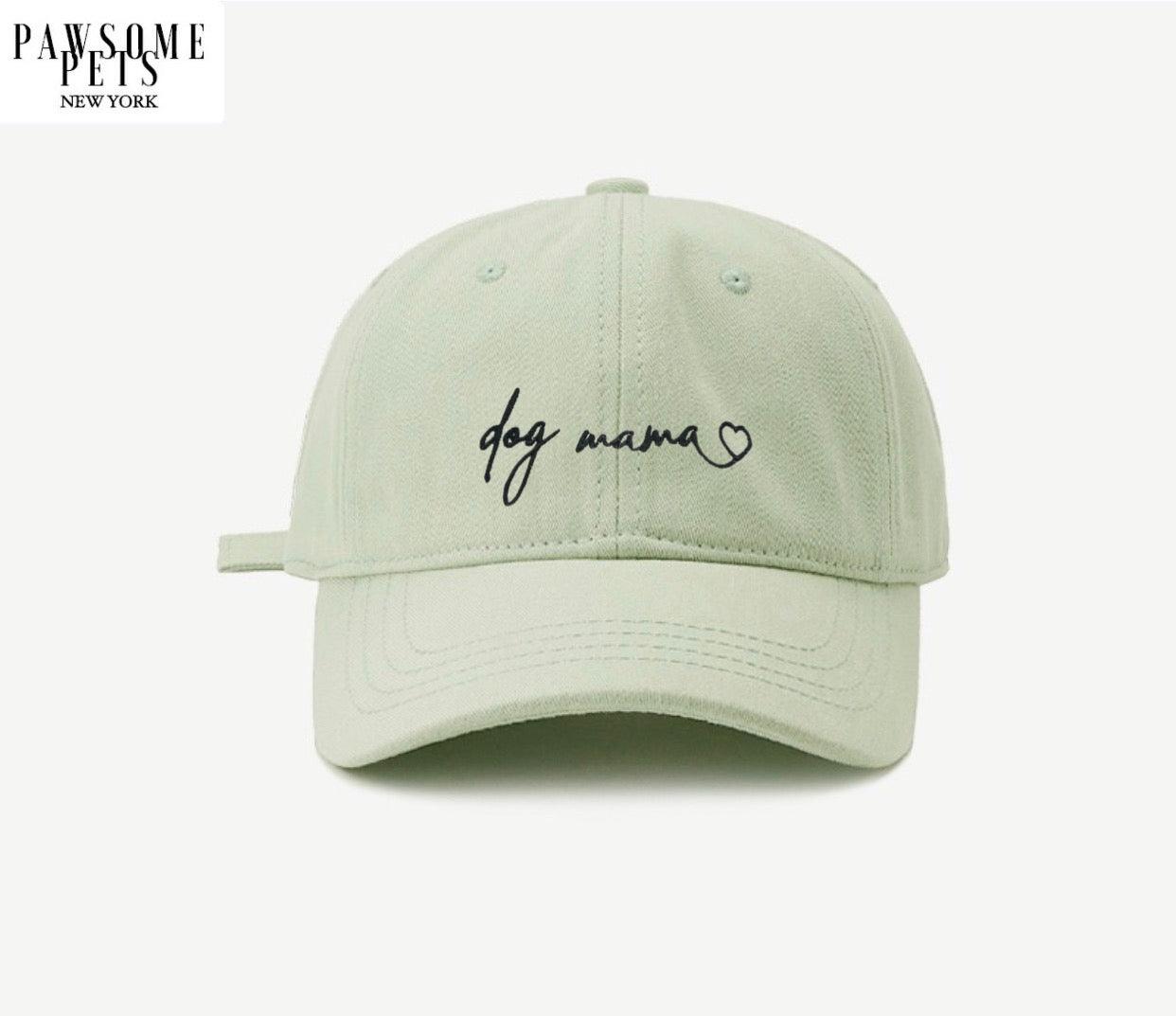 DOG MOM HAT - LIGHT BEAN GREEN - Pawsomepetsnewyork