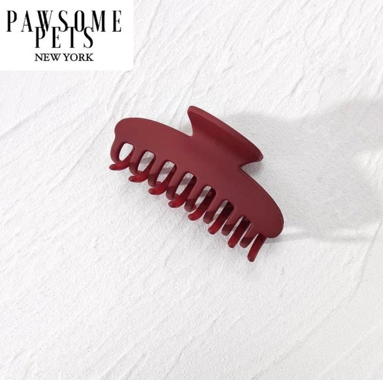 HAIR CLAWS - RED - Pawsomepetsnewyork