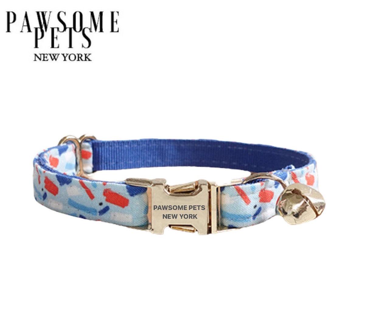 DOG & CAT COLLAR - INDIGO BLUE - Pawsomepetsnewyork