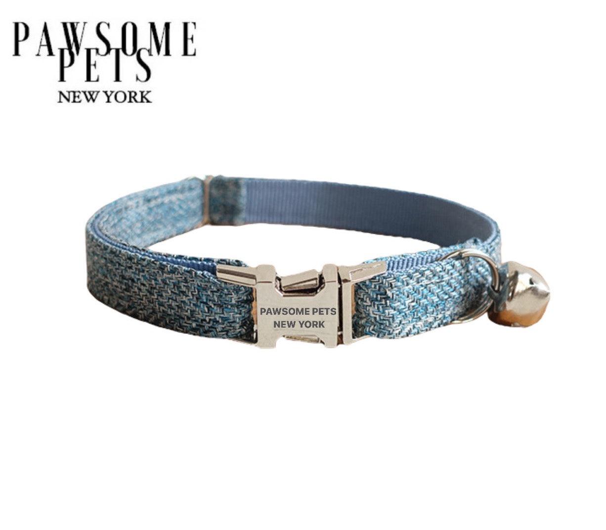 DOG & CAT COLLAR - SAPPHIRE - Pawsomepetsnewyork