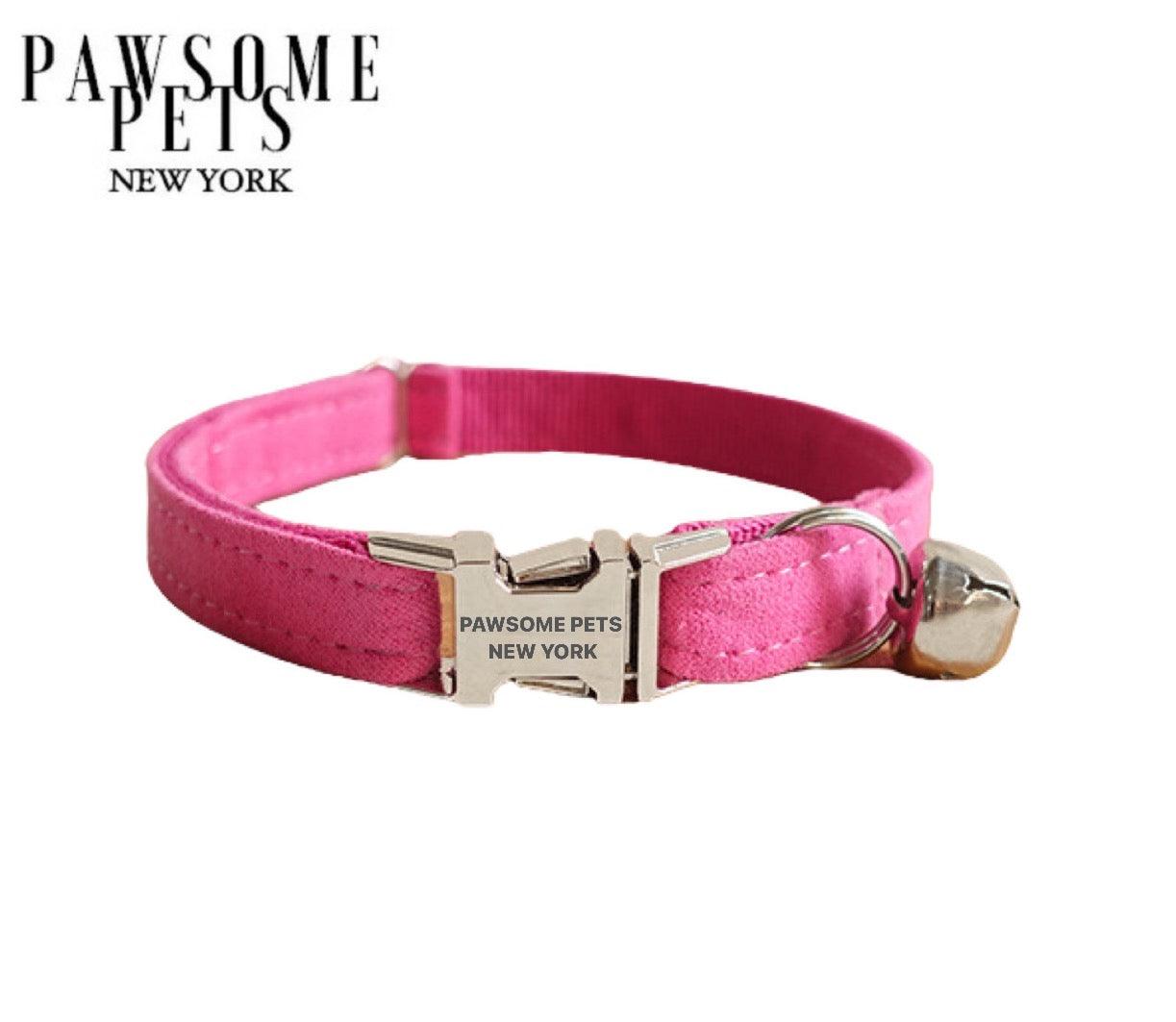 Pawsome Pets New York  Dog and cat collars Fully Adjustable Collar Made out of nylon webbing with quick use buckle  Spot clean with soap and water. Hang to dry.