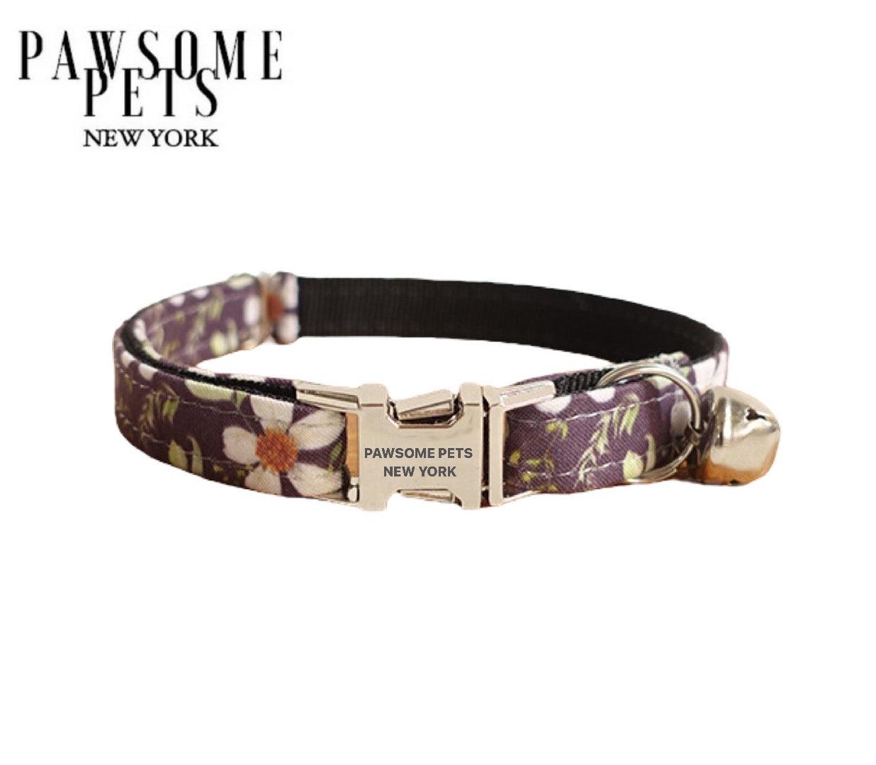 DOG & CAT COLLAR - SUNFLOWER - Pawsomepetsnewyork