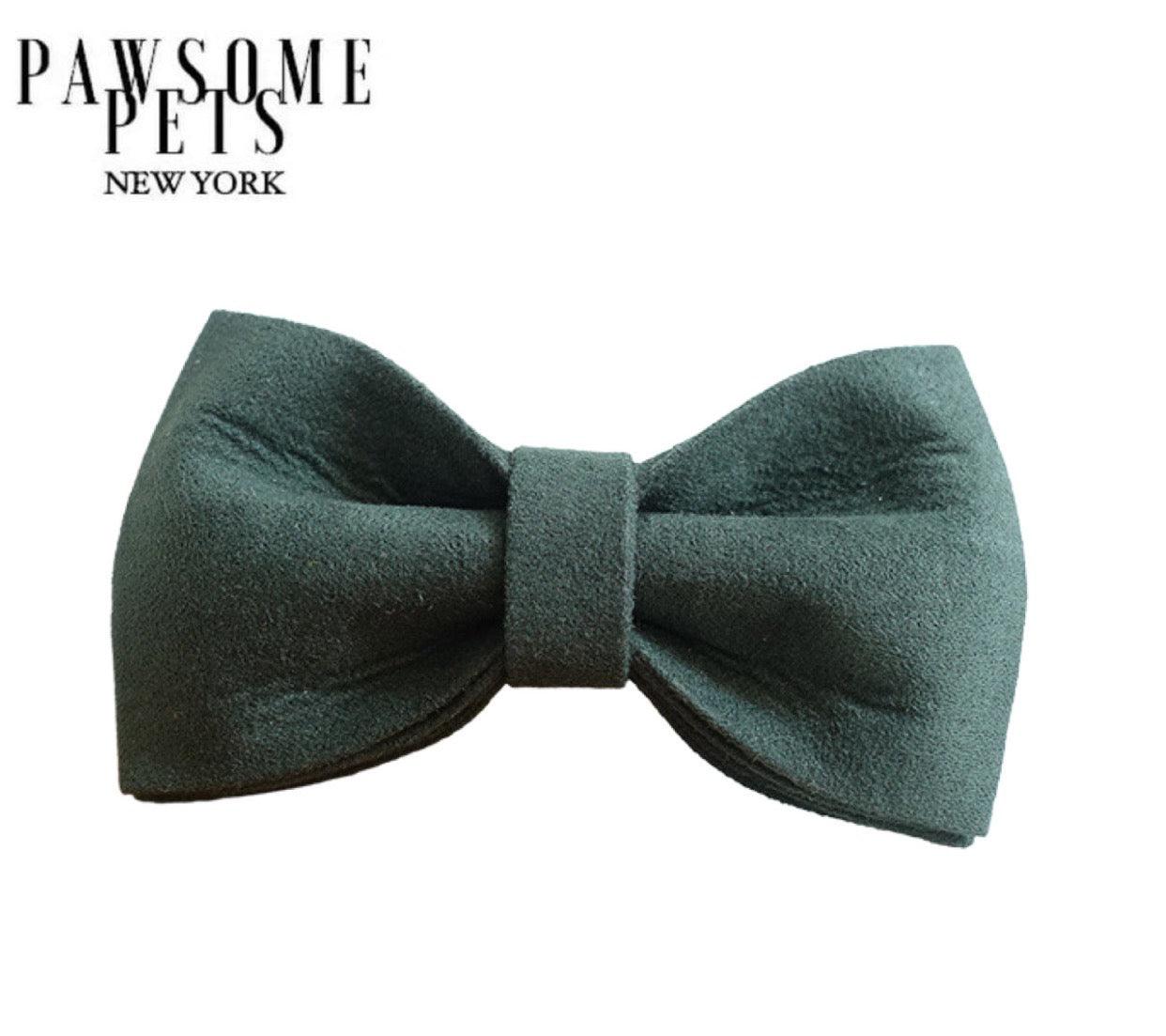 BOWTIE - DARK GREEN - Pawsomepetsnewyork