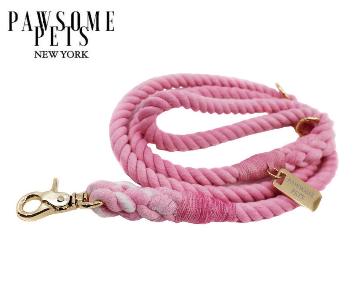 ROPE LEASH - PINK LADY - Pawsomepetsnewyork