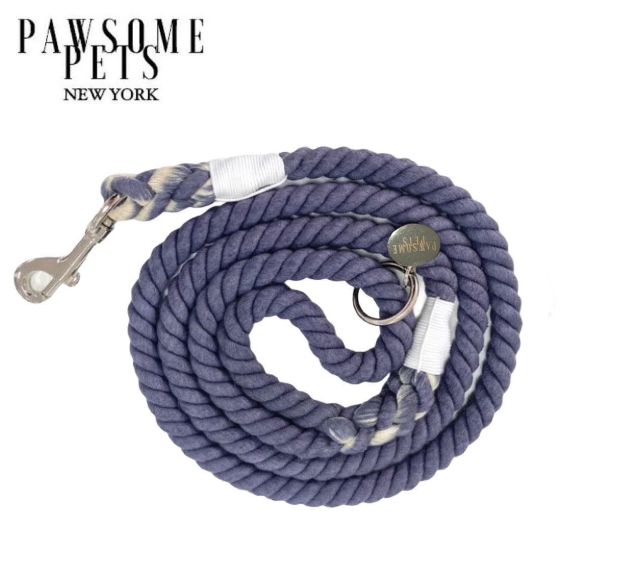 ROPE LEASH - HYACINTH - Pawsomepetsnewyork