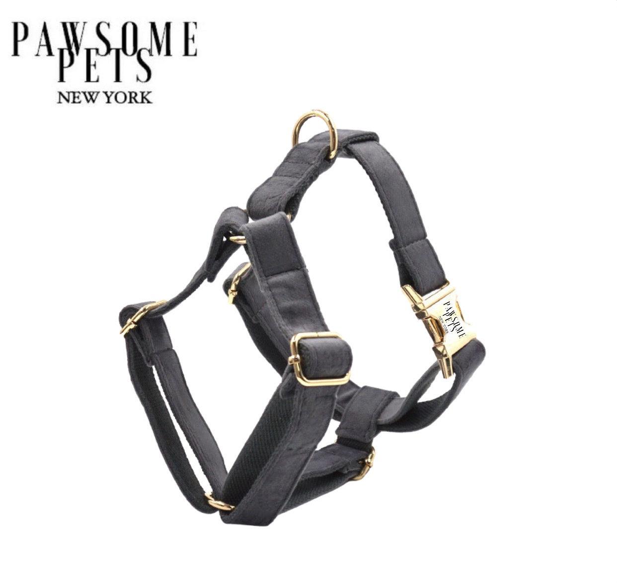 STEP IN HARNESS - DARK GREY - Pawsomepetsnewyork