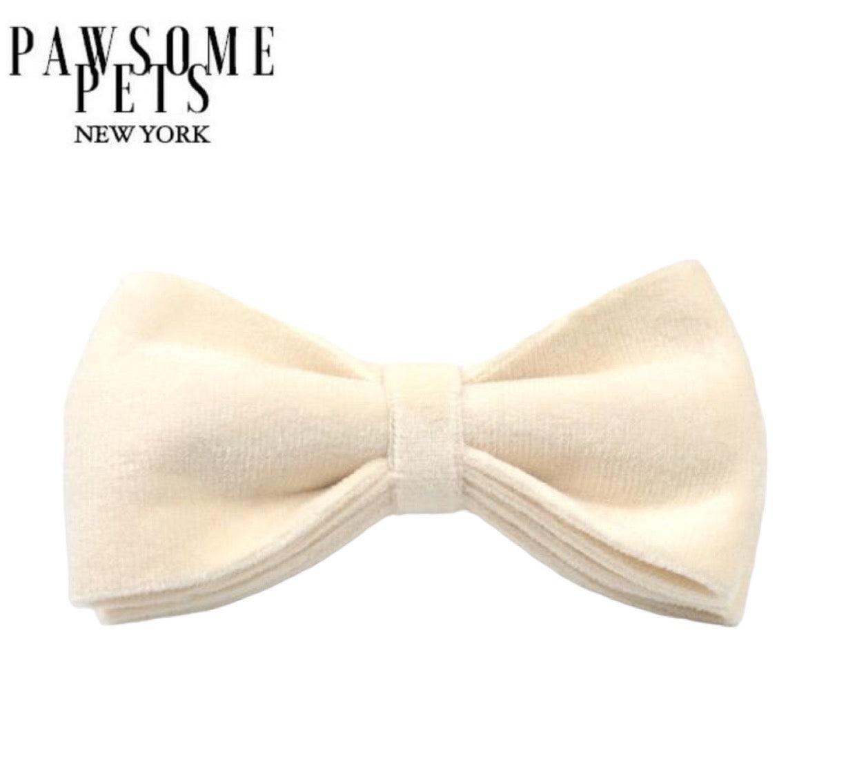 BOWTIE - MILK WHITE - Pawsomepetsnewyork