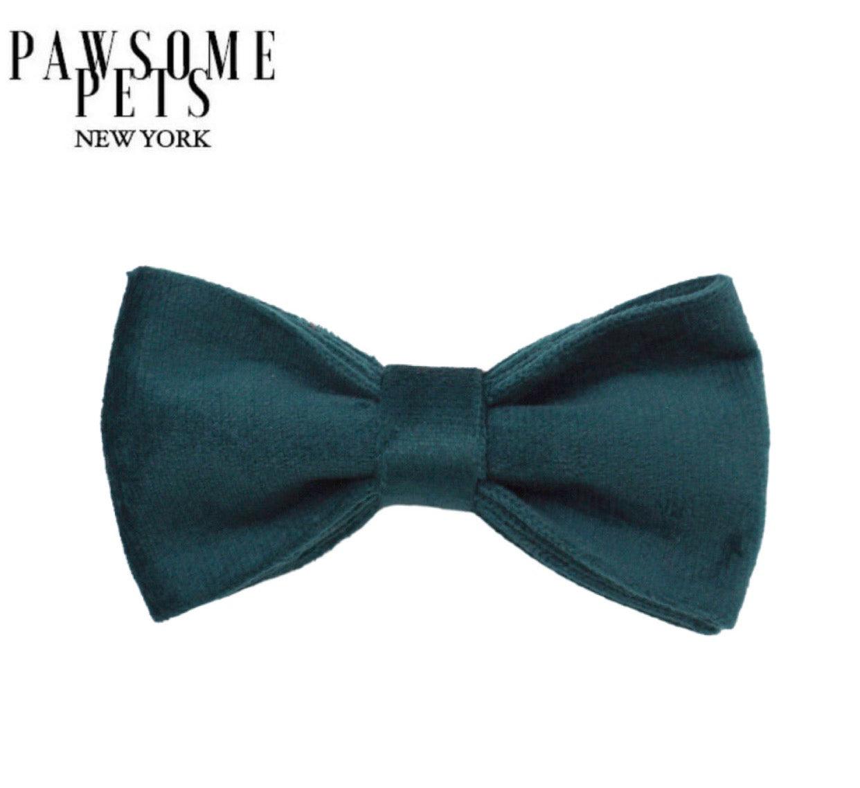 BOWTIE - DARK GREEN - Pawsomepetsnewyork