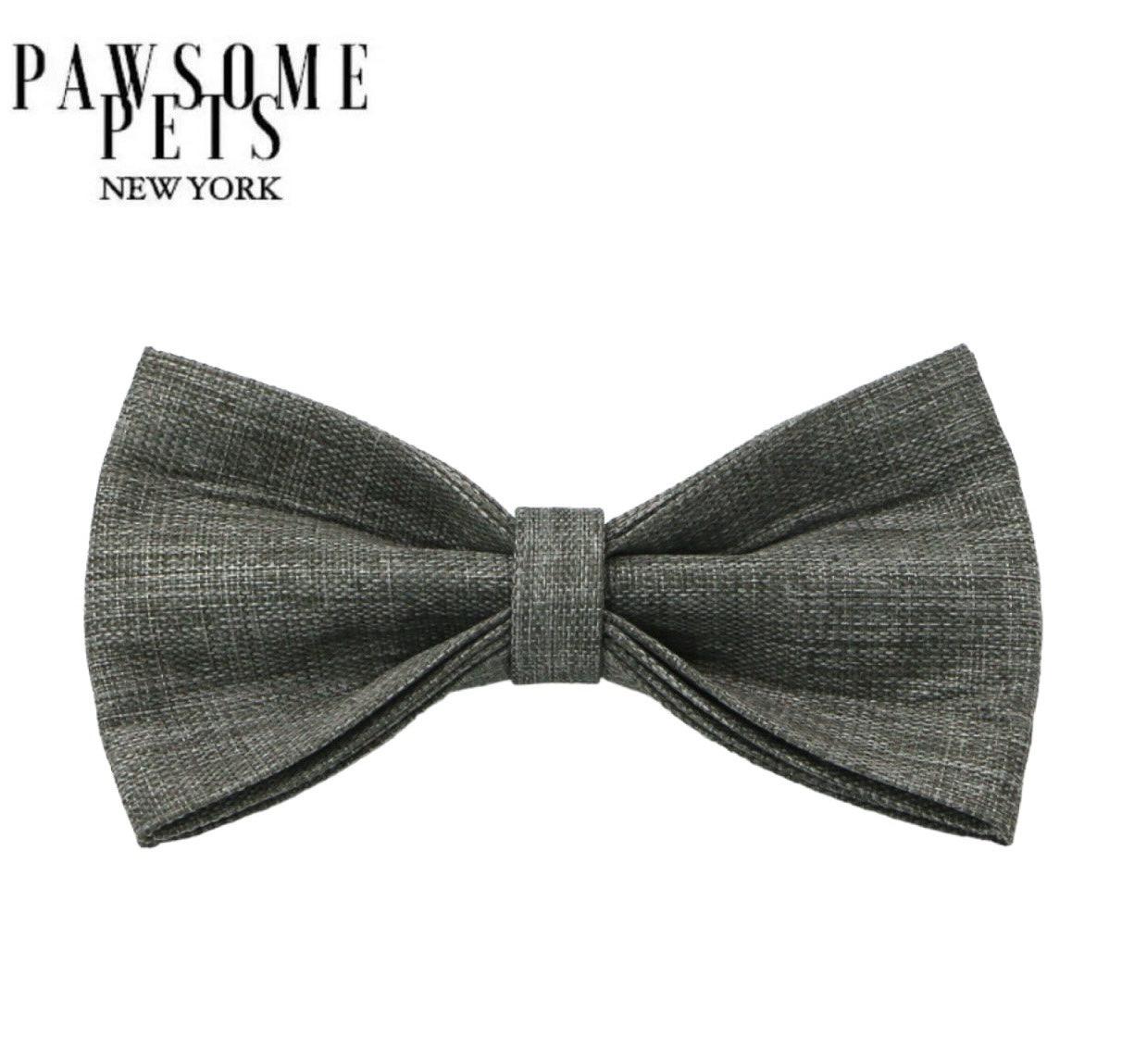 BOWTIE - DARK GREY - Pawsomepetsnewyork